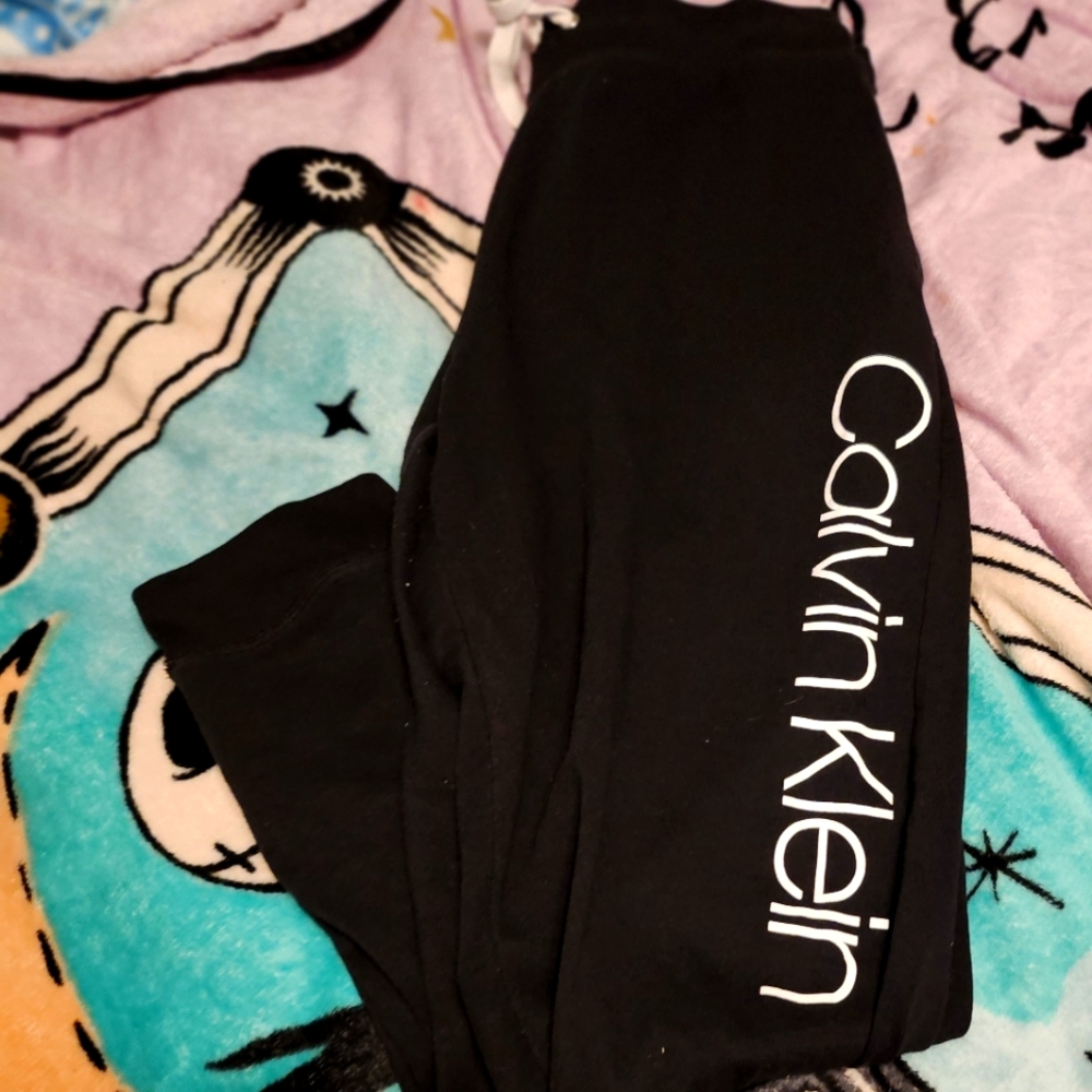 Calvin Klein Black Sleepwear Bottoms L